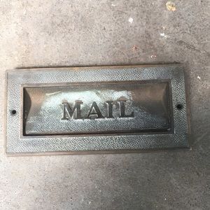 Vintage Bronze Mail Slot